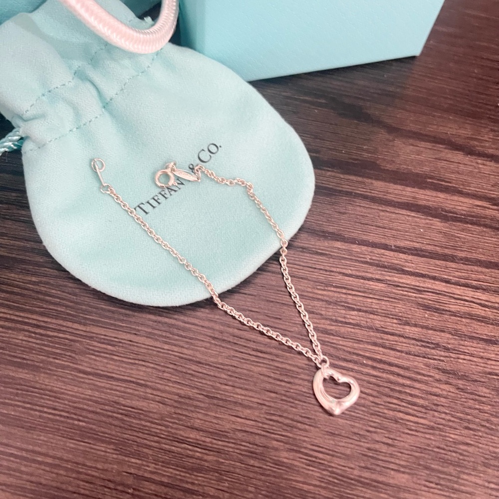 Tiffany & Co. Silver Elsa Peretti Open Heart bracelet